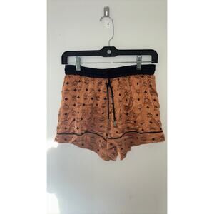 MCM silk ladies pajama shorts Large